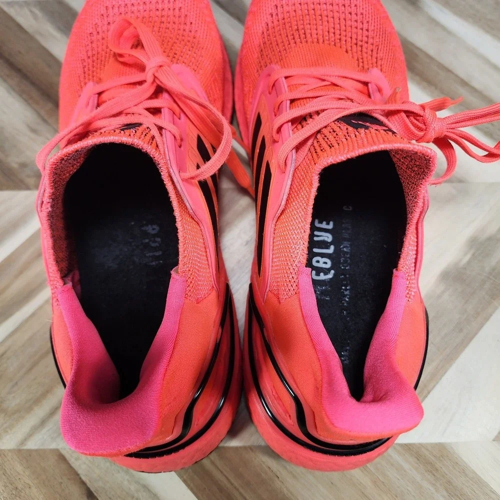 Adidas Ultraboost 20 Signal Pink Black Mens Running Shoes FW8728 Mens Size 11